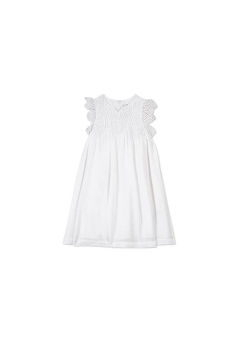 White Sleeveless Dress With Lace  TARTINE ET CHOCOLAT | TY3004201