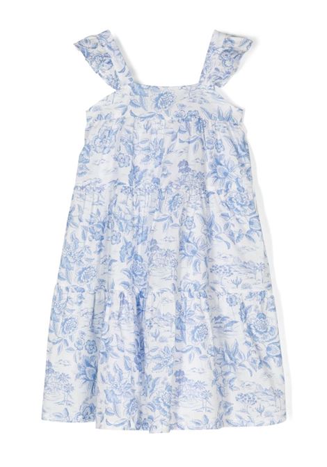 Sleeveless Dress in Blue Liberty Fabric TARTINE ET CHOCOLAT | TY3012242