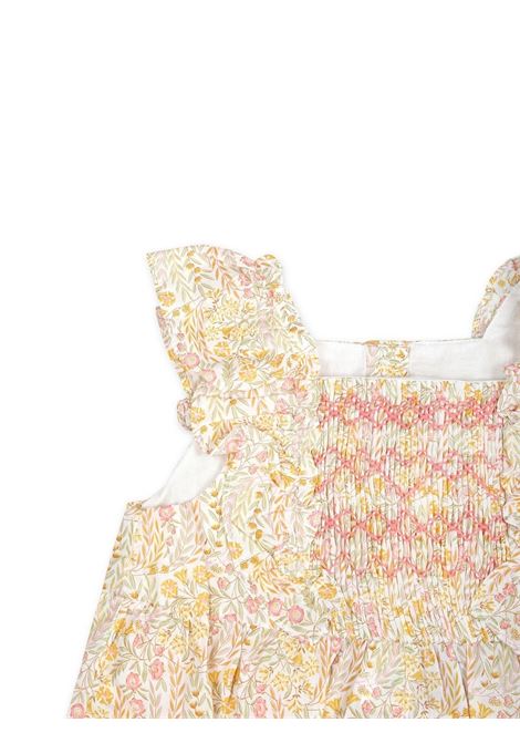 Yellow And Pink Liberty Fabric Dungarees TARTINE ET CHOCOLAT | TY3200132
