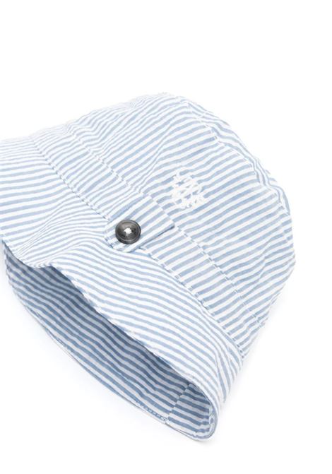 White and Light Blue Striped Cotton Bucket Hat TARTINE ET CHOCOLAT | TY9005143