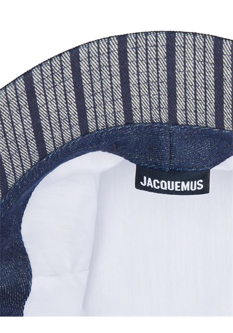 Le Bob Gadjo Hat In Navy With Navy Stripes JACQUEMUS | 223AC001-151338F