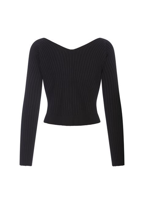 Cardigan La Maille Pralù Longue Nero JACQUEMUS | 223KN500-2190990