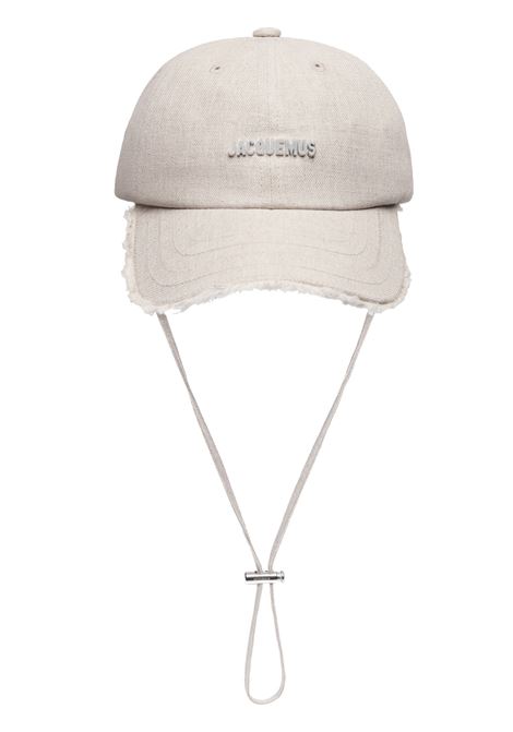 Light Grey White La Casquette Artichaut Baseball Hat JACQUEMUS | 235AC452-3071140