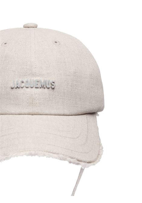 Light Grey White La Casquette Artichaut Baseball Hat JACQUEMUS | 235AC452-3071140