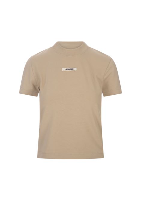 Le T-Shirt Gros Grain In Beige JACQUEMUS | 241JS133-2031151