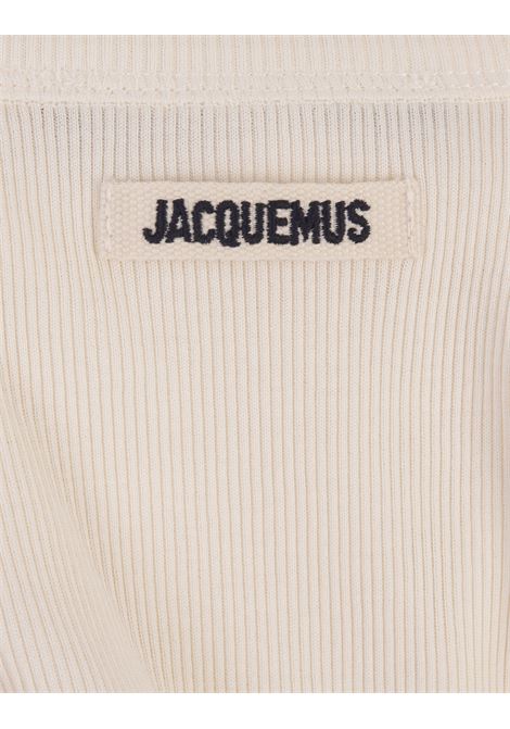 White Le D?bardeur Gros Grain Top JACQUEMUS | 241JS158-2032100