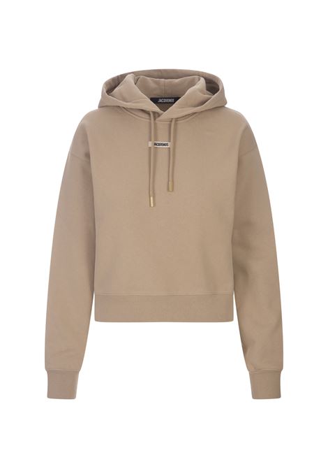 Le Hoodie Gros Grain In Beige JACQUEMUS | 241JS162-2341131