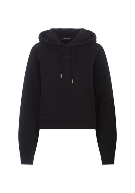 Le Hoodie Gros Grain In Black JACQUEMUS | 241JS162-2341990