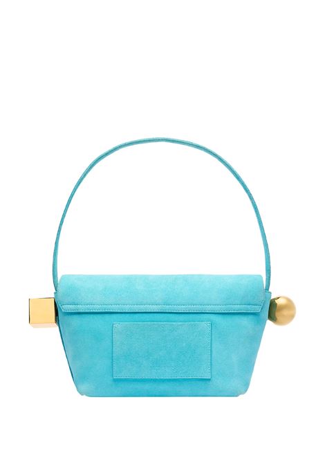 Turquoise Suede The Rond Carr? Bag JACQUEMUS | 243BA383-3212335