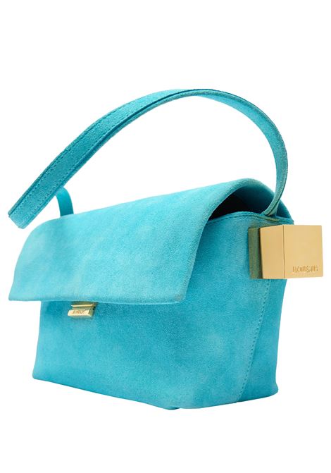 Turquoise Suede The Rond Carr? Bag JACQUEMUS | 243BA383-3212335