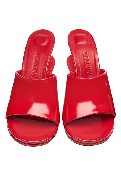 Red Les Doubles Mules Sandals JACQUEMUS | 243FO160-4036470