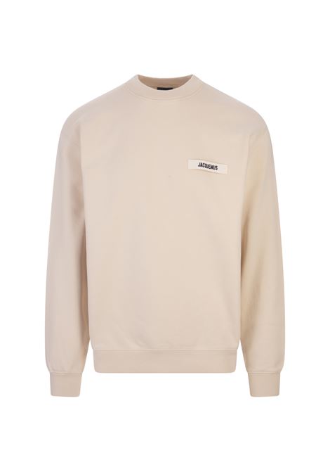 Le Sweatshirt Gros Grain In Beige JACQUEMUS | 245JS206-2036150