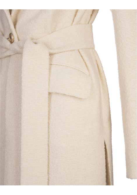 Cappotto Midi In Misto Cashmere Avorio KITON | D59618K0937E01