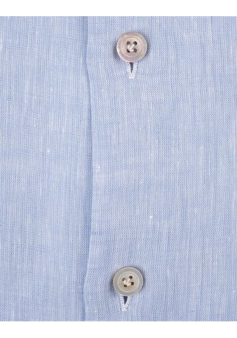 Camicia In Lino Azzurro KITON | UCCH0921302/001