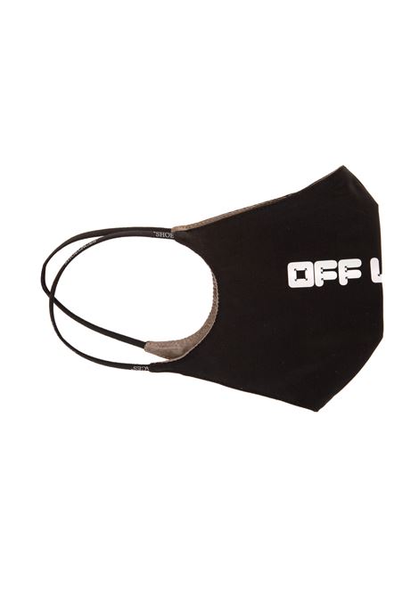 Black Logo print Face mask Man OFF-WHITE | OMRG003F21FAB0021001