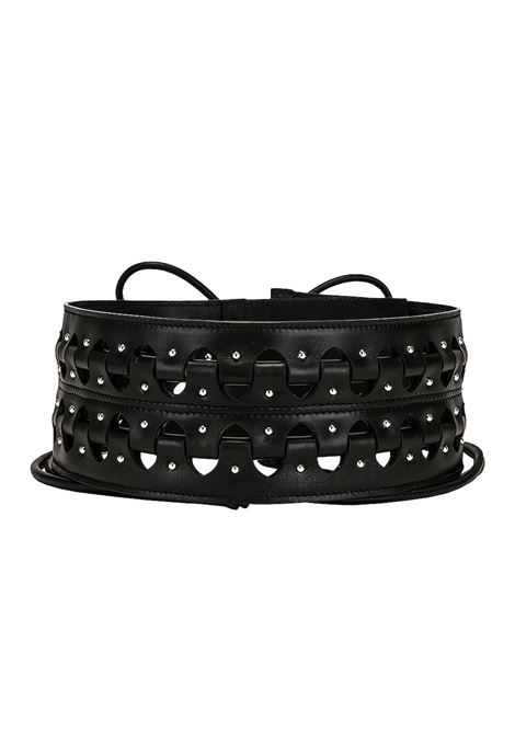 Black Leather Belt ALAIA | AA1C002GCA172999