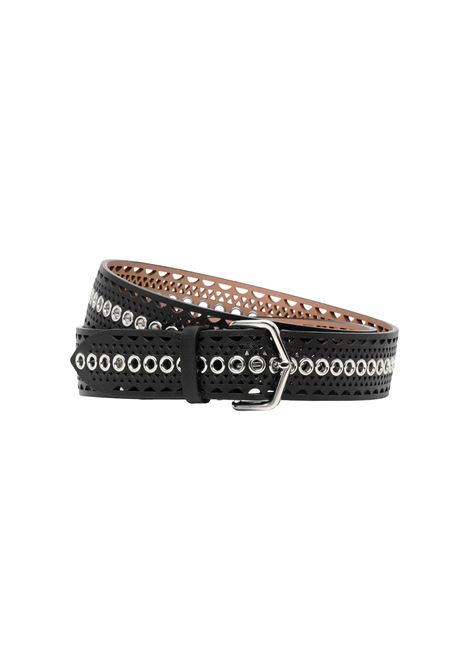 Black Belt with Neo Vienne Eyelets ALAIA | AA1C210PCA275999