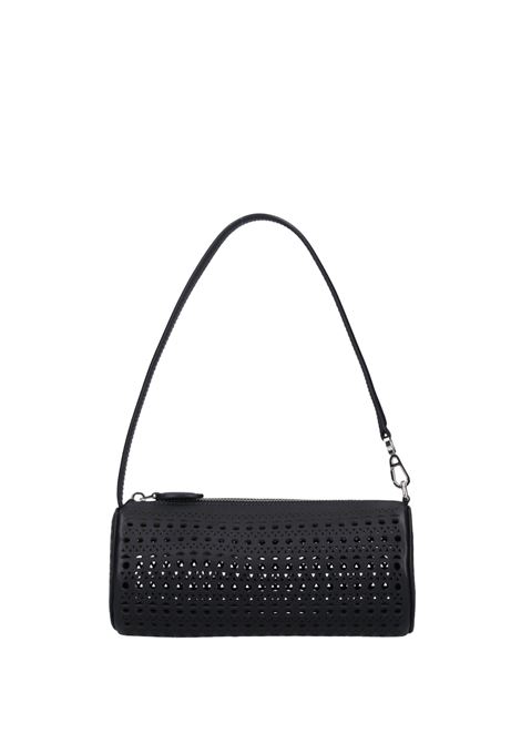 Black Leather Tube Bag ALAIA | AA1S02421CA262999