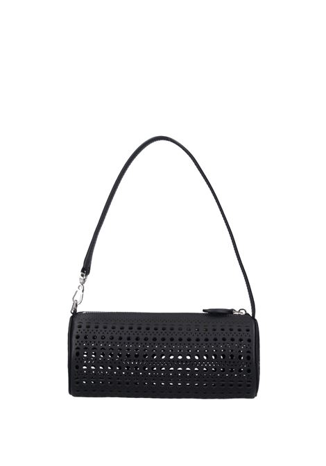 Black Leather Tube Bag ALAIA | AA1S02421CA262999