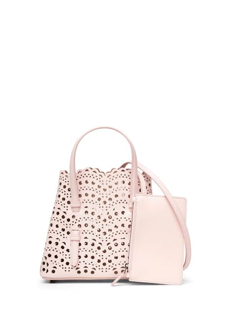 Mina 20 Tote Bag in Pink Vienne Calf ALAIA | AA1S06720C0A44420