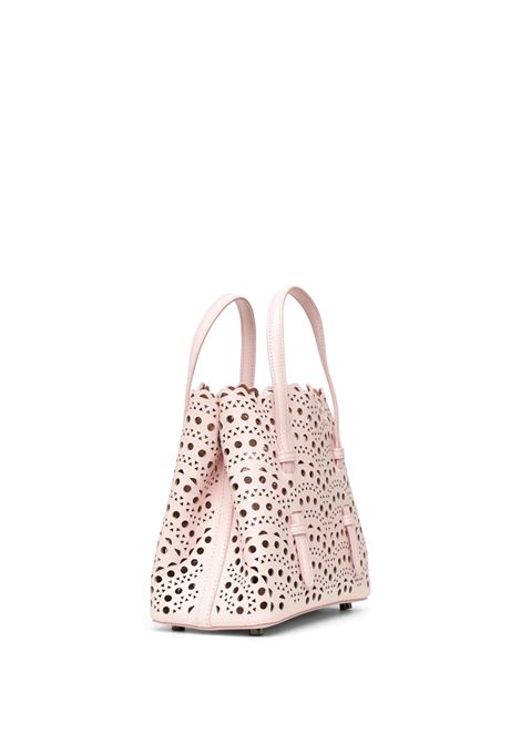 Mina 20 Tote Bag in Pink Vienne Calf ALAIA | AA1S06720C0A44420