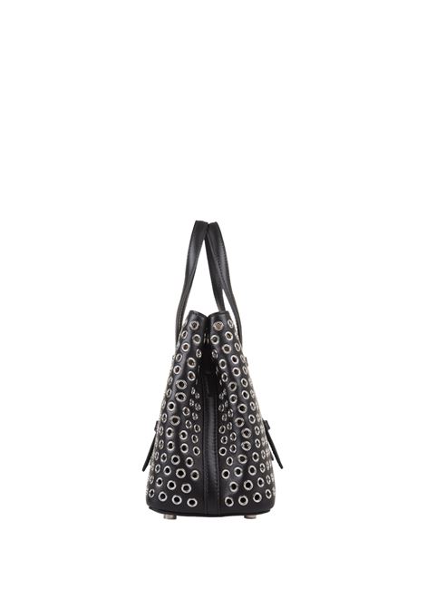 Mina 20 Bag In Black Leather With Studs ALAIA | AA1S06720CA139999