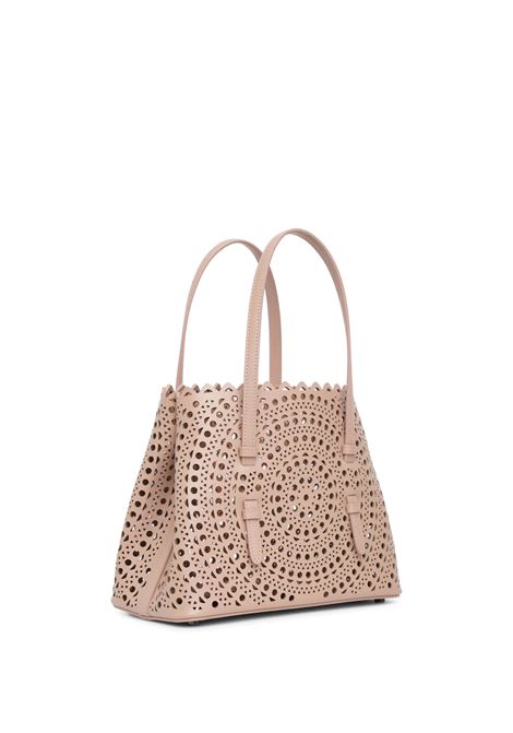 Mina 25 Tote Bag in Sand New Vienne Calf ALAIA | AA1S06725C0I61124