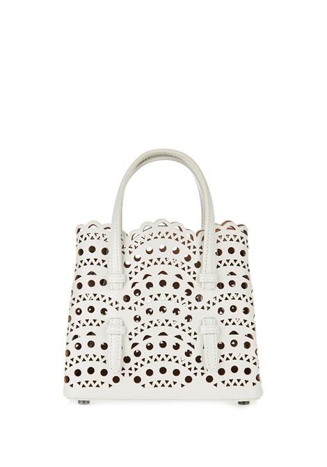 White Mina 16 Micro Bag ALAIA | AA1S06716C0A29010