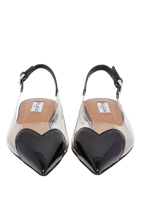 Black Le Coeur Flat Slingbacks ALAIA | AA3E047CK150999