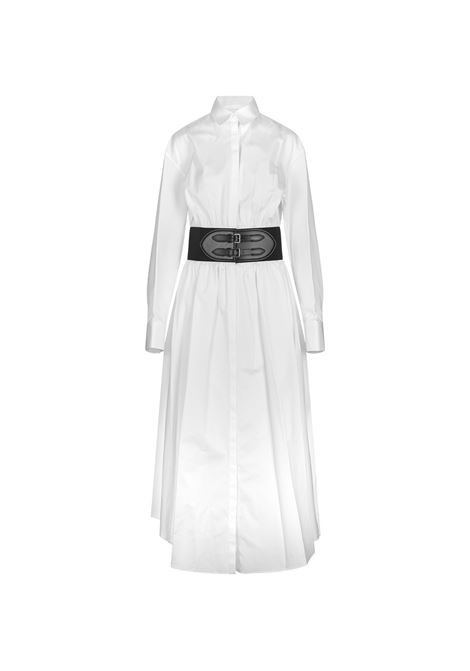 White Shirt Dress With Belt ALAIA | AA9R13426T611000