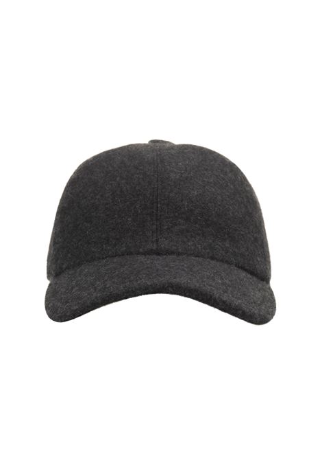 Cappello Da Baseball In Feltro Di Cashmere Antracite FEDELI | 008010014-ANTRACITE