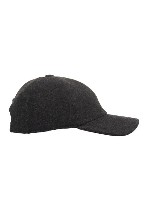 Cappello Da Baseball In Feltro Di Cashmere Antracite FEDELI | 008010014-ANTRACITE