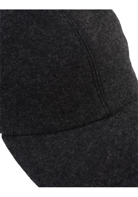 Cappello Da Baseball In Feltro Di Cashmere Antracite FEDELI | 008010014-ANTRACITE