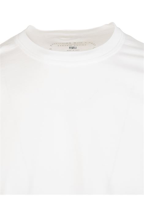 T-Shirt Basic In Jersey Giza Bianco FEDELI | 010341