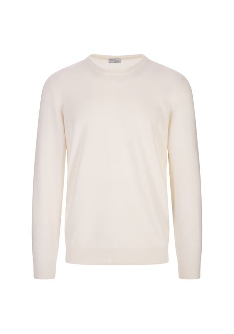 Cream Cashmere Crew Neck Pullover FEDELI | 061071