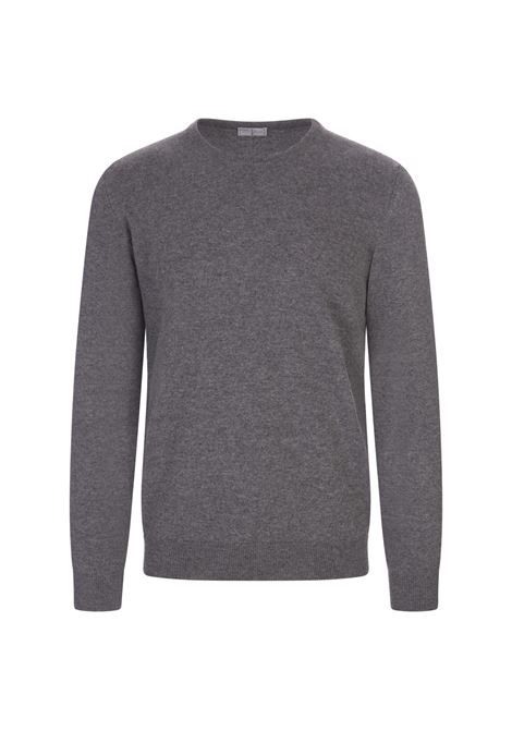 Grey Cashmere Crew Neck Pullover FEDELI | 061075