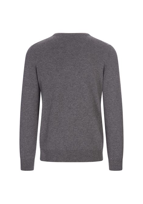 Grey Cashmere Crew Neck Pullover FEDELI | 061075