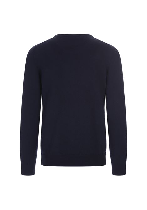 Night Blue Cashmere Crew Neck Pullover FEDELI | 061079