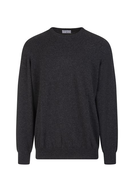 Anthracite Cashmere Slim Fit Pullover FEDELI | 07001ANTRACITE