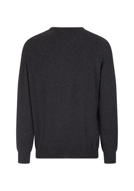 Anthracite Cashmere Slim Fit Pullover FEDELI | 07001ANTRACITE