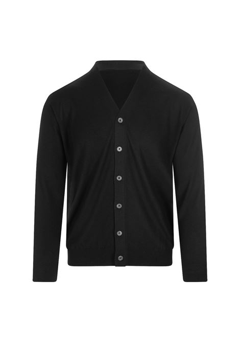 Black Wool ML 140 Cardigan FEDELI | 070142