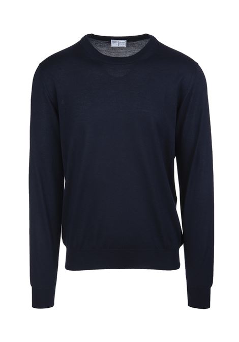 Dark Blue Arg. Pullover In Cashmere and Silk FEDELI | 0711913