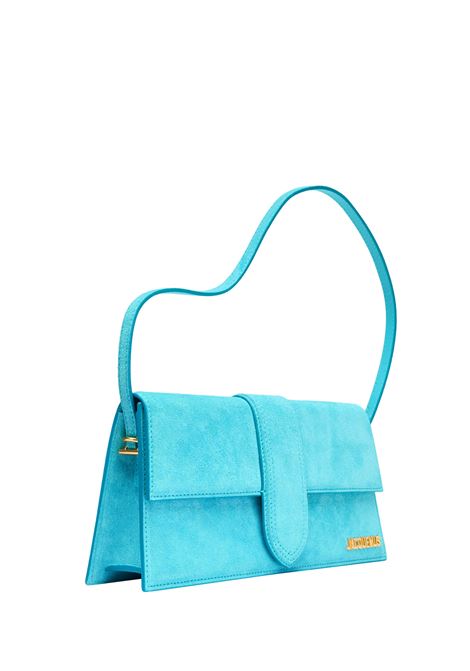 The Long Bambino Bag In Turquoise Suede JACQUEMUS | 221BA013-3212335