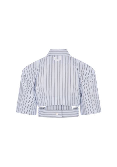 La Chemise Courte Bari In Blue JACQUEMUS | 241SH054-11403FE