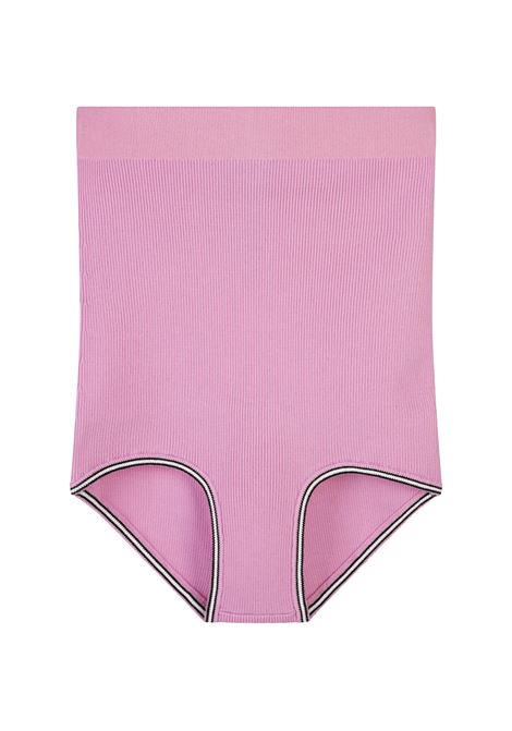 Shorts In Maglia Spiaggia Rosa