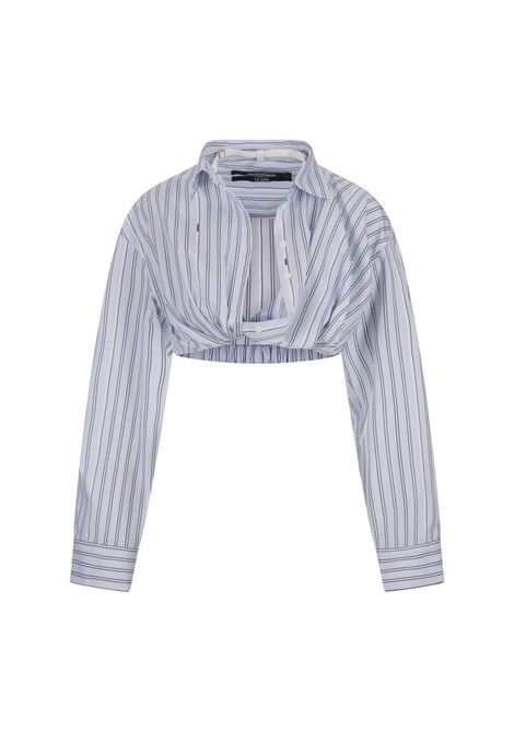 La Chemise Bahia Courte In Pint Blue StripeBlack<BR/><BR/>