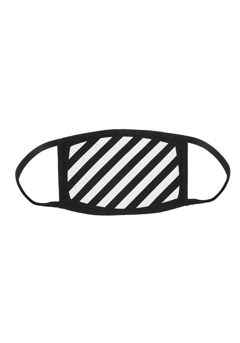 Black And White Diag Man Mask OFF-WHITE | OMRG001R21JER0051001