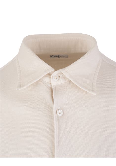 Man Shirt In Ivory Cotton Pique' FEDELI | UEF0283100