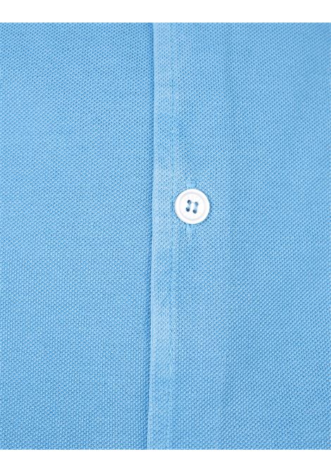 Man Shirt In Sky Blue Cotton Pique' FEDELI | UEF0283116