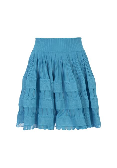 Minigonna Crinoline Lucida Blu ALAIA | AA9J21162M712556